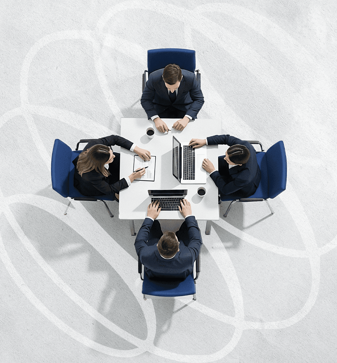 People setting at ptgr office